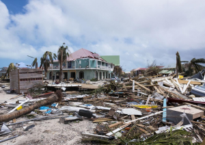 Orient Bay in Sint Maarten na Orkaan Irma